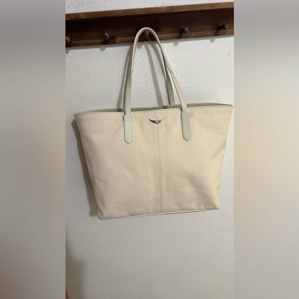 Zadig & Voltaire Cream Tote Bag